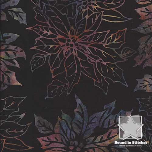 Bali Batiks Christmas - Poinsettia Sugarplum by Hoffman Fabrics  |  Bound in Stitches