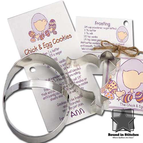Chick & Egg Cookie Cutter Set  |  Bound in Stitches