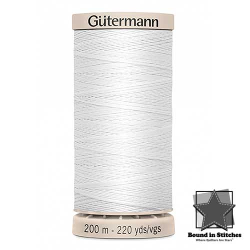 Gutermann Cotton Quilting Thread 40 WT - White