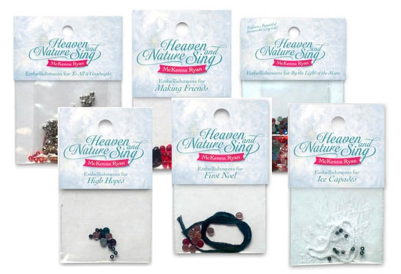 Heaven and Nature Sing Embellishment Kits by McKenna Ryan  |  Bound in Stitches