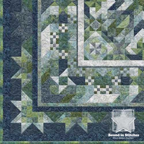 Lakeside Block of the Month Program - Corner of Quilt  |  Bound in Stitches
