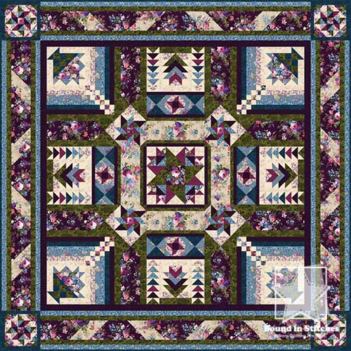 Masterpiece Block of the Month by Wing and A Prayer Designs  |  Bound in Stitches