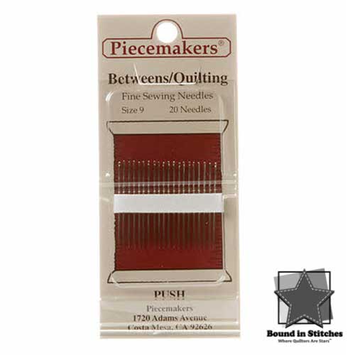 Piecemakers Between/Quilting Needles - Size 9  |  Bound in Stitches