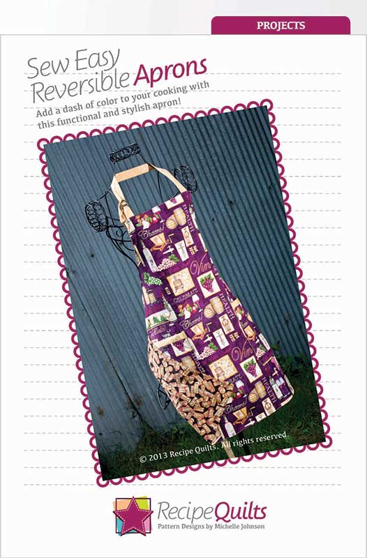 Sew Easy Reversible Aprons  |  Exclusive pattern by Michelle Johnson of Bound in Stitches