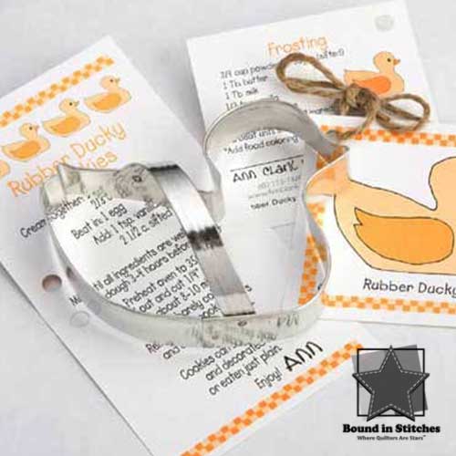Rubber Ducky Cookie Cutter  |  Bound in Stitches