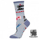 Sew In Love Socks - Blue Heather