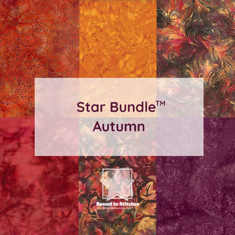 Star Bundle™ Autumn Batiks Fat Quarter Bundle  | Exclusive of Bound in Stitches