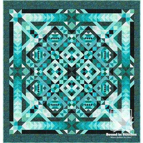 Teal-ing Good Block of the Month Program by Wilmington Prints