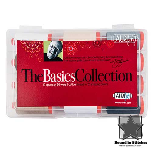 Mark Lipinski Basics Collection 50wt Cotton Thread Set by Aurifil
